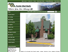 Tablet Screenshot of frontierwestrealty.net